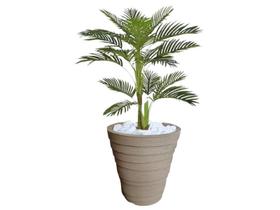 Planta Artificial Árvore Palmeira Areca 1,1m kit + Vaso Redondo D. Grafiato Bege 40cm Planta Artificial Árvore Palmeira Areca 1,1m kit + Vaso Redondo D. Grafiato Bege 40cm