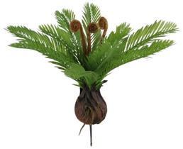 Planta Artificial Arvore Palmeira Cycas Verde 35cm