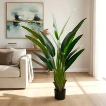 Planta Artificial Bananeira Viajante Ravalena Planta Permanente Real Toque 1.20m, Plantas para Decoração de Casa.