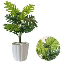 Planta Artificial Bananinha Com Vaso Moranga Decoração Casa