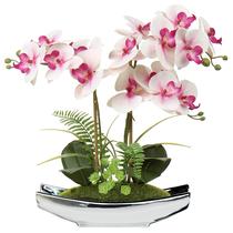 Planta Artificial Briful Orquídea Phalaenopsis de 38 cm en Rosa Claro
