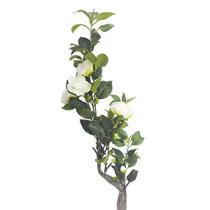 Planta Artificial Camélia em Cetim Decorativa 88cm Planta Artificial Camélia em Cetim Decorativa 88cm