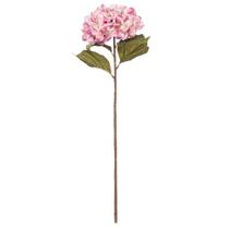 Planta artificial: caule de hortênsia Vickerman, 83 cm, rosa claro, pacote com 3