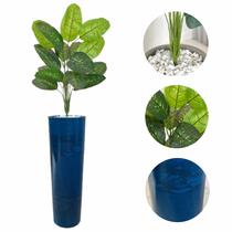 Planta Artificial Comigo Ninguém Pode + Vaso Coluna + Pedra Planta Artificial Comigo Ninguém Pode + Vaso Coluna + Pedra