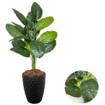 Planta Artificial Comigo Ninguem Pode+Vaso Diamante Completo Planta Artificial Comigo Ninguem Pode+Vaso Diamante Completo
