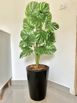 Planta Artificial Costela Com Vaso Cone Polietileno Polido