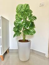 Planta Artificial Costela Com Vaso Cone Polietileno Polido Planta Artificial Costela Com Vaso Cone Polietileno Polido