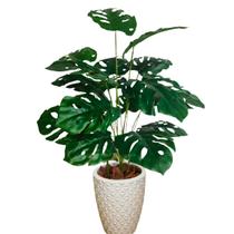 Planta Artificial Costela de Adão, Grande, 3D, Bege