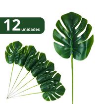 Planta Artificial Costela De Adão Kit Com 12 Unidades