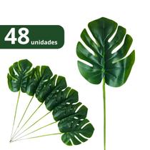 Planta Artificial Costela De Adão Kit Com 48 Unidades