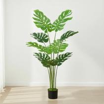 Planta Artificial Costela de Adão Para Decoração Sala Com 1,20m, Plantas para Decoração de Casa, Escritório, Sala De Estar.
