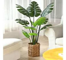 Planta Artificial Costela De Adão Toque Real Com 1.20m, Plantas para Decoração de Casa.