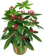 Planta Artificial de Sala Ardísia Com Flores 60cm Premium - La Caza Store