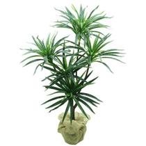 Planta Artificial Dracena Folhagem Verde Tropical Realista Decorativa Para Sala