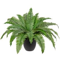 Planta artificial em vaso Hollyone Fake Fern Boston 45cm