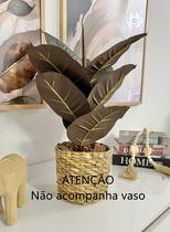 Planta Artificial Fícus Lyrata Buquê Realista Folhas