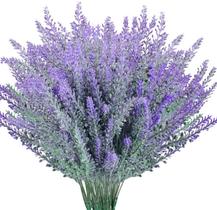 Planta Artificial flores flor de lavanda kit com 10 unidades