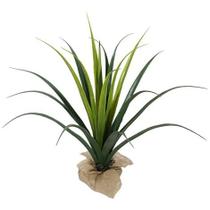 Planta Artificial Folhagem Bromélia Ananas P/Vaso Decorativo Realista