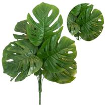 Planta Artificial Folhas Costela de Adão Palmeira Decoração