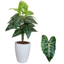 Planta Artificial Jiboia Com Vaso Completo Casca Decoração