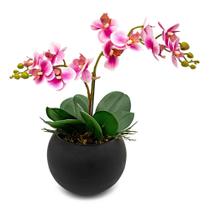 Planta Artificial Orquídea Silicone 3d Super Realista - Floralis