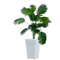 Planta Artificial Palmeira Arranjo Vaso Grande Rattan Decoração Enfeite Casa