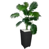 Planta Artificial Palmeira Arranjo Vaso Grande Rattan Decoração Enfeite Casa