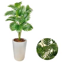 Planta Artificial Palmeira Com Vaso Cone Polietileno Polido Planta Artificial Palmeira Com Vaso Cone Polietileno Polido
