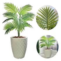 Planta Artificial Palmeira com Vaso Polietileno Completo - FlorImp