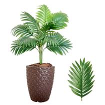 Planta Artificial Palmeira com Vaso Polietileno Completo Planta Artificial Palmeira com Vaso Polietileno Completo