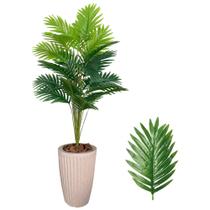 Planta Artificial Palmeira com Vaso Polietileno Cone Romano - Bege