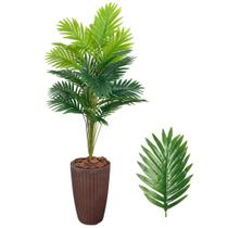 Planta Artificial Palmeira com Vaso Polietileno Cone Romano Planta Artificial Palmeira com Vaso Polietileno Cone Romano
