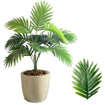 Planta Artificial Palmeira com Vaso Polietileno Decoração - Flor Imp Planta Artificial Palmeira com Vaso Polietileno Decoração - Flor Imp
