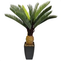 Planta Artificial Palmeira Cyca Com Vaso Decoração - DIDO FLORES