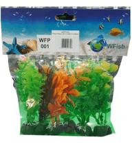 Planta Artificial Para Aquario 10cm Wfp-001 Kit C/ 6un
