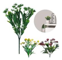 Planta Artificial Para Sala Cozinha Resistente Ao Sol E Chuva nao amarela nem desbota