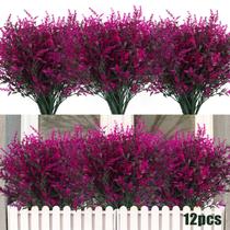 Planta artificial RECUTMS, caules falsos resistentes a UV, fúcsia
