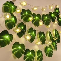 Planta artificial RECUTMS Monstera Plumeria String Lights 3m Planta artificial RECUTMS Monstera Plumeria String Lights 3m