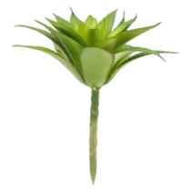 Planta Artificial Suculenta Verde Buquê Galho Tipo Lótus Decoração - QX Flores