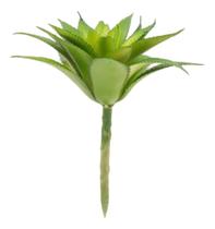 Planta Artificial Suculenta Verde Buquê Galho Tipo Lótus - QX Flores
