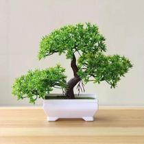 Planta Artificial Vaso Bonsai Plástico Decoração