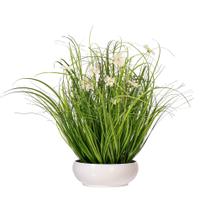 Planta artificial Vickerman 53 cm de creme em vaso Cosmos