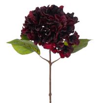Planta artificial Vickerman Hydrangea Haste 51 cm, roxo escuro, 2 unidades Planta artificial Vickerman Hydrangea Haste 51 cm, roxo escuro, 2 unidades