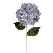 Planta artificial Vickerman Hydrangea Spray Silver 43 cm, pacote com 3
