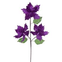 Planta artificial Vickerman Poinsettia Stem 15x66 cm Pacote com 3