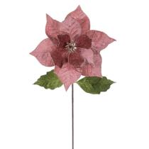Planta artificial Vickerman Poinsettia Stem Rose Gold 51 cm Planta artificial Vickerman Poinsettia Stem Rose Gold 51 cm