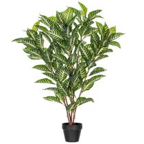 Planta Artificial Vickerman Zebra Verde de Toque Real 90 cm
