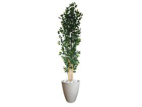 Planta Árvore Artificial Bambu 2,18m Com Vaso Areia 44 Planta Árvore Artificial Bambu 2,18m Com Vaso Areia 44