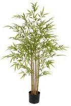Planta Árvore Artificial Bambu Real Toque C/Pote X1050 Verde 1,20m - FLORESCER DECOR