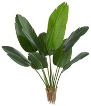 Planta Árvore Artificial Bananeira de Jardim Real Toque X8 Verde 1,2m